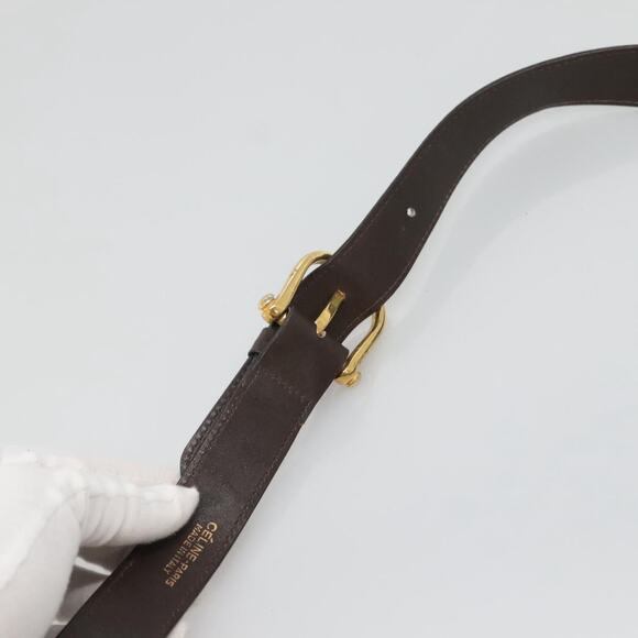 CELINE C Sulky Shoulder Bag Canvas Brown Gold - Picture 8 of 12